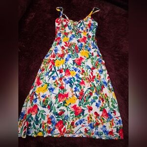 AUW Colorful Floral Dress